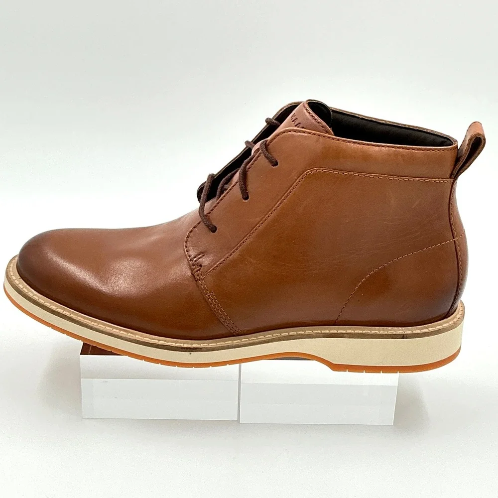 Cole Haan Men Size 8.5 Grand 360 British Tan Leather Chukka Boots NEW Morse $228